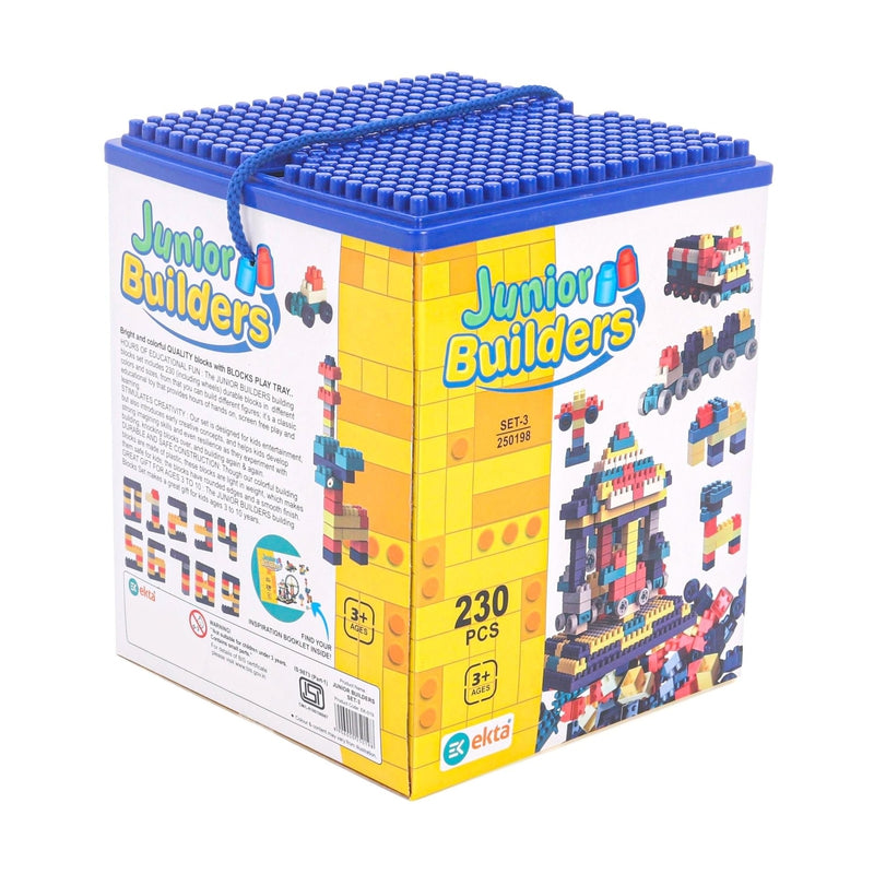 Ekta Junior Builders Building Blocks Set-3 (230 Pieces)