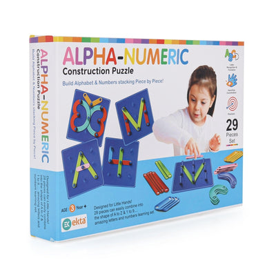 Ekta Alpha-Numeric Construction Puzzle (Learning Educational Board Game)