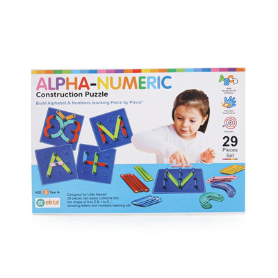 Ekta Alpha-Numeric Construction Puzzle (Learning Educational Board Game)