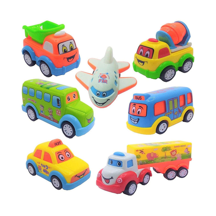 Toys Pull Back Car Unbreakable Toys Vehicles Set