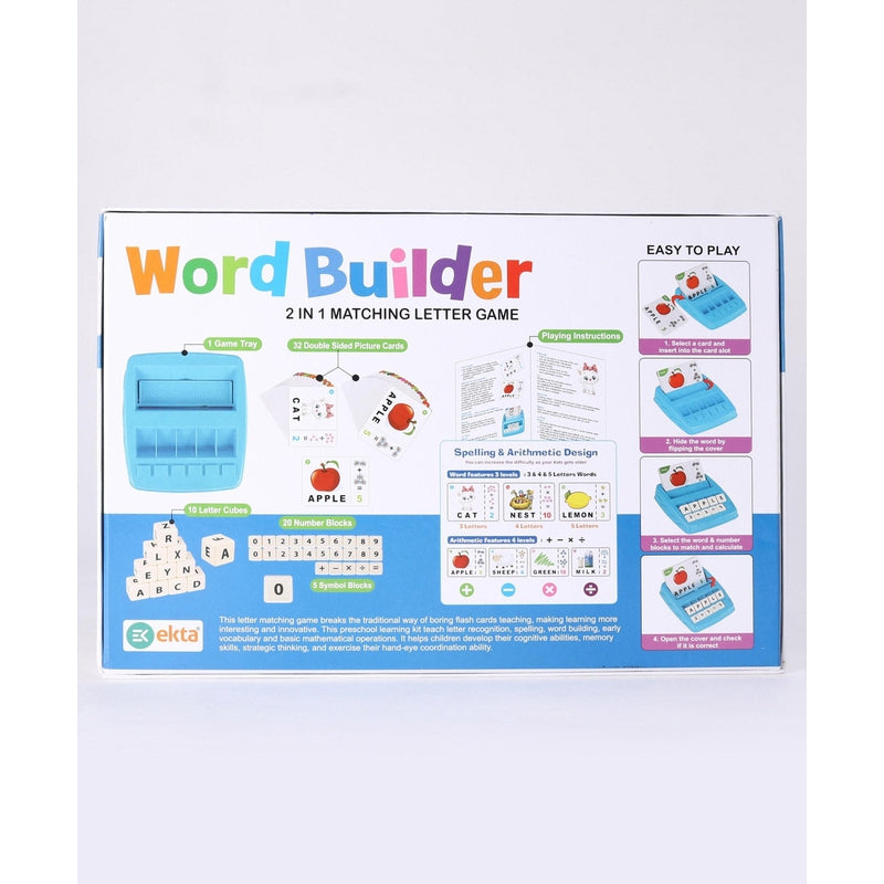 Ekta Word Builder 2 in 1 Letters Matching Game