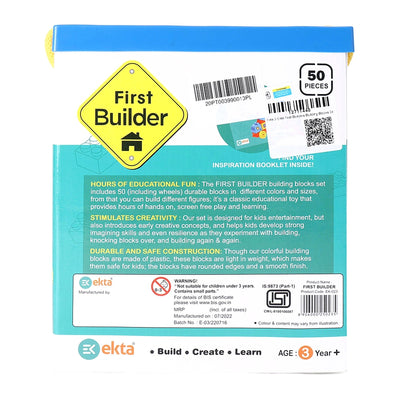 Ekta First Builders Building Blocks (50 pieces)