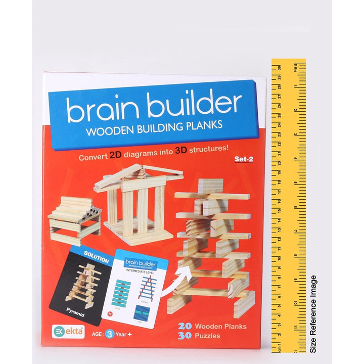 Ekta Brain Builder Wooden Building Planks (Set-2)