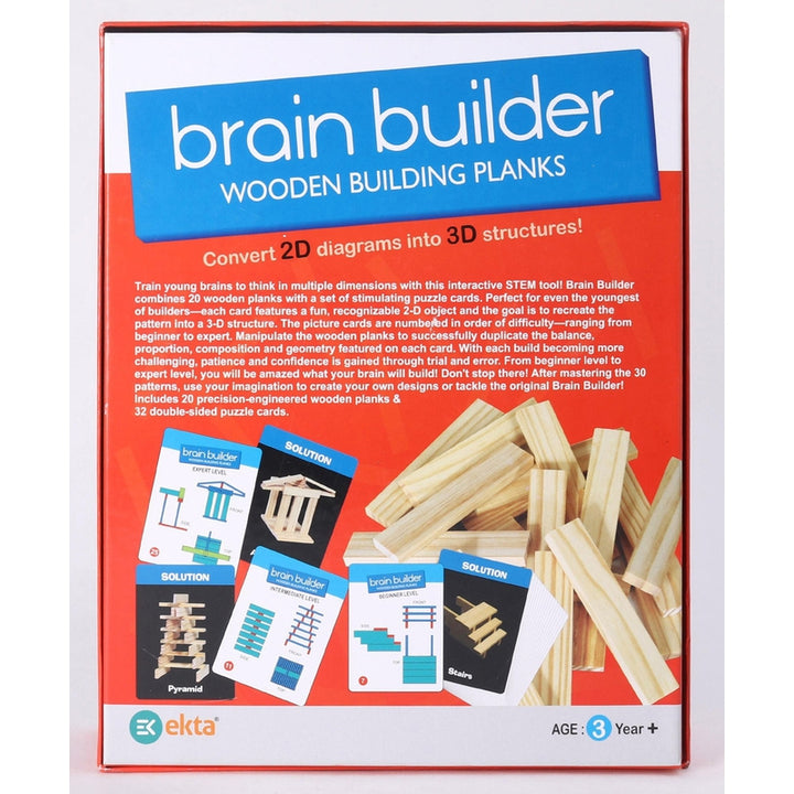 Ekta Brain Builder Wooden Building Planks (Set-2)