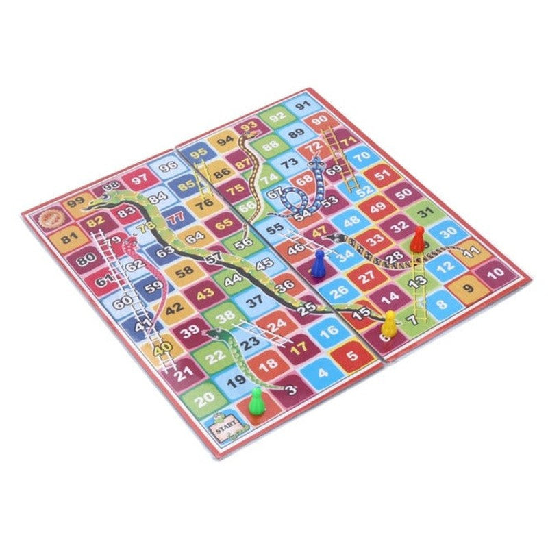 Annie 2 in 1 Ludo, Snakes & Ladders Small Board Game