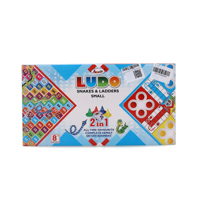 Annie 2 in 1 Ludo, Snakes & Ladders Small Board Game