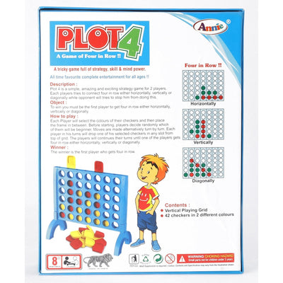 Annie Plot-4 Family Game (Strategy Board Game)