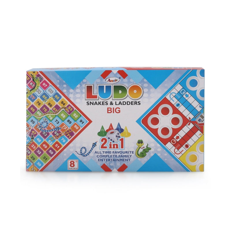 Annie 2 in 1 Ludo, Snakes & Ladders Senior Board Game