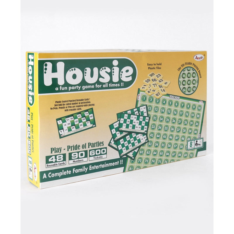 Annie Housie Deluxe with 48 Reusable Cards & Tile Fixable Family (Entertainment & Educational Board Game)