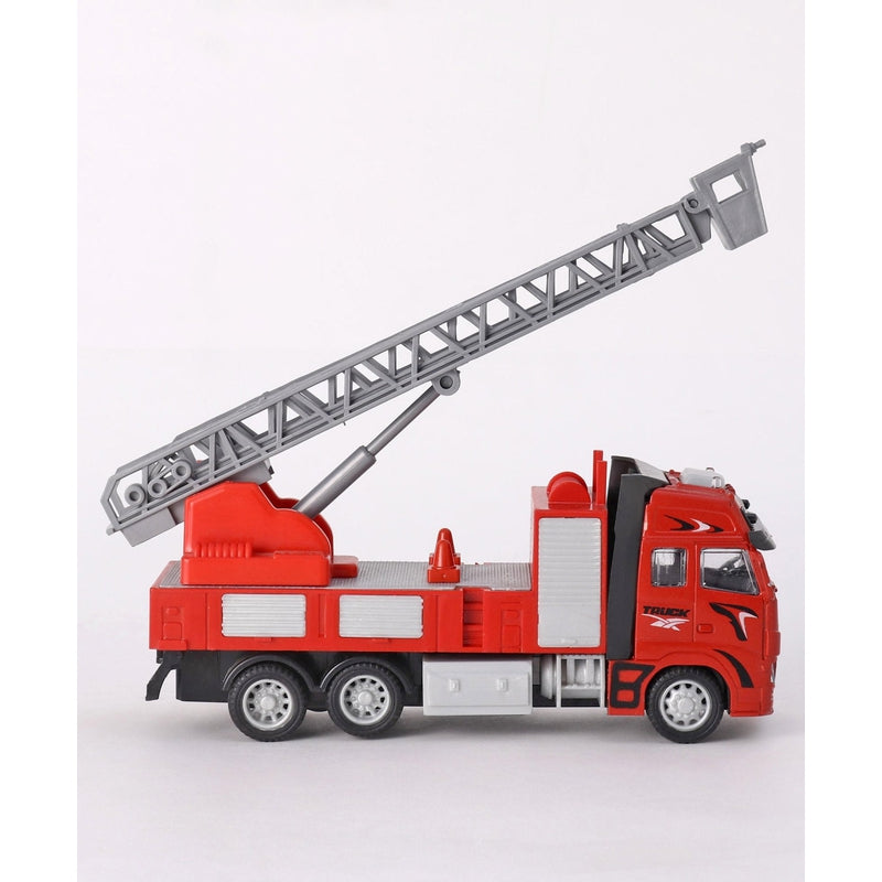 Annie Fire Extinguisher Truck | Die-Cast Metal Pull Back | 1:38 Scaled Model - Red