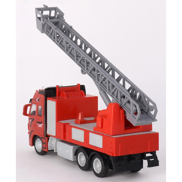 Annie Fire Extinguisher Truck | Die-Cast Metal Pull Back | 1:38 Scaled Model - Red