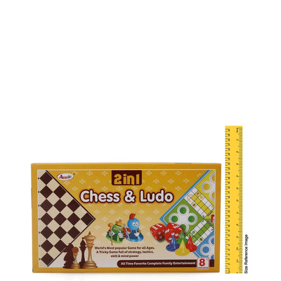 Annie 2 in 1 Chess & Ludo Big Board Game