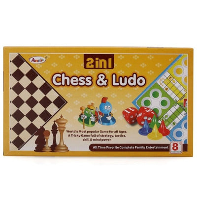 Annie 2 in 1 Chess & Ludo Big Board Game