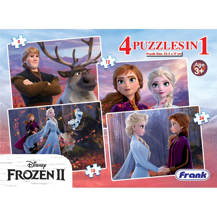 Frozen 2 - 4 in 1 Puzzle - 9, 12, 18 & 24 Pieces