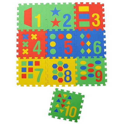 Numbers 0-9 Counting Floor Interlocking EVA Non Toxic Play Floor Mat