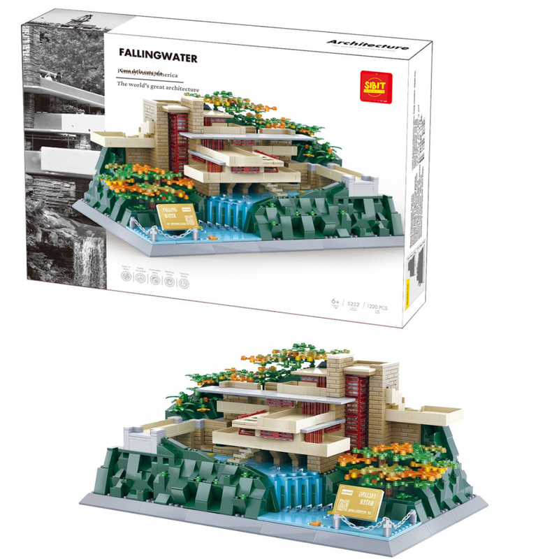 Fallingwater Building Blocks Set (1220 Pieces)