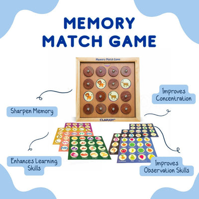 Wooden Memory Match Game