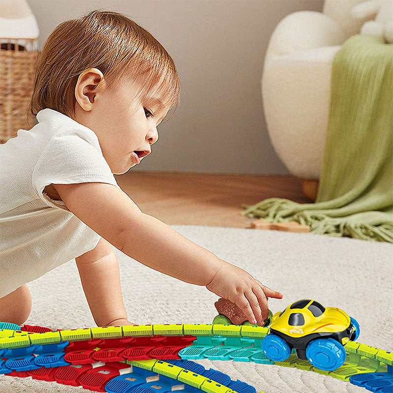 Dinosaur Car Race Tracks Toy for Kids