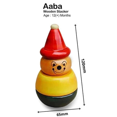 Aaba - Yellow Wooden Stacker (3 Pieces)