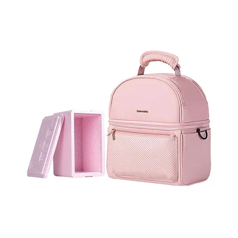 Insulated Lunch Bag with Thermos Box - Pink