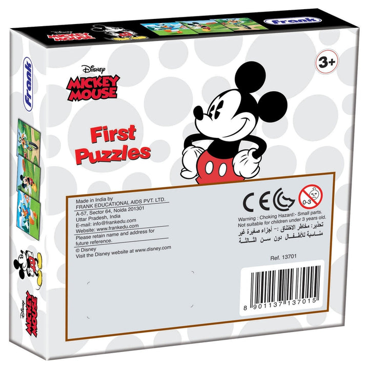 Mickey Mouse & Friends - A Set of 3 First Puzzles - 4, 6 & 8 Pieces