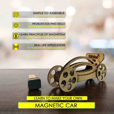 Magnetic Car DIY Kit for Kids - Science Kit