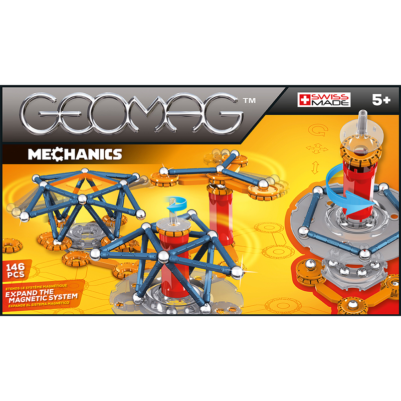 Magnetic Mechanics Construction Toys (146 Pieces)