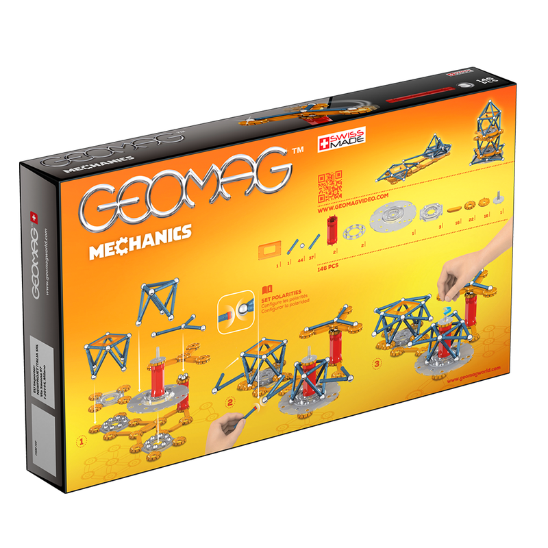 Magnetic Mechanics Construction Toys (146 Pieces)