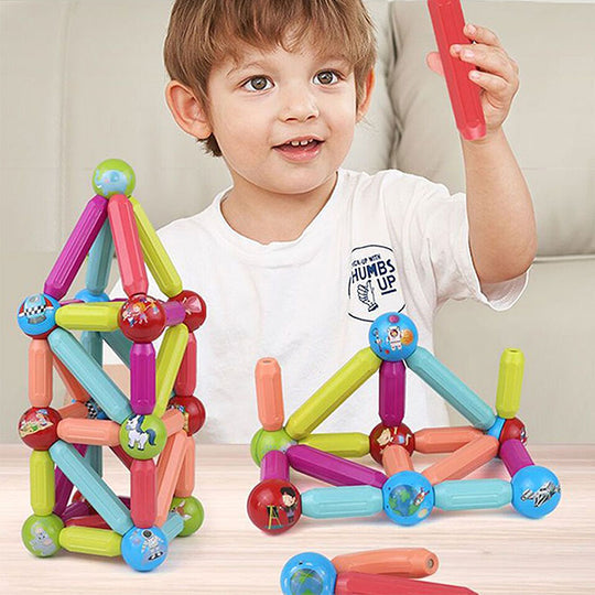 Magnetic Sticks Building Blocks Learning Toy