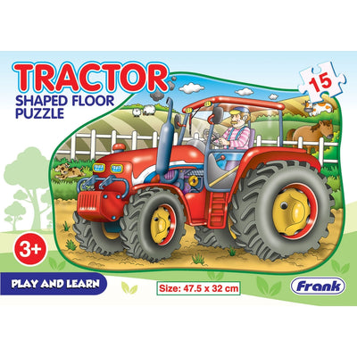 Tractor - 15 Pieces Shaped Floor Puzzle