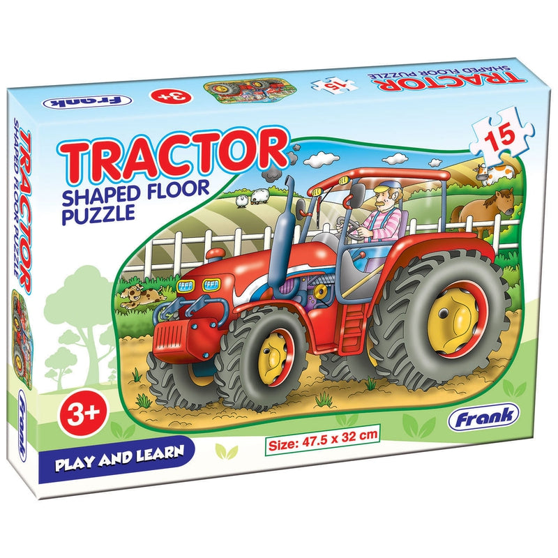 Tractor - 15 Pieces Shaped Floor Puzzle