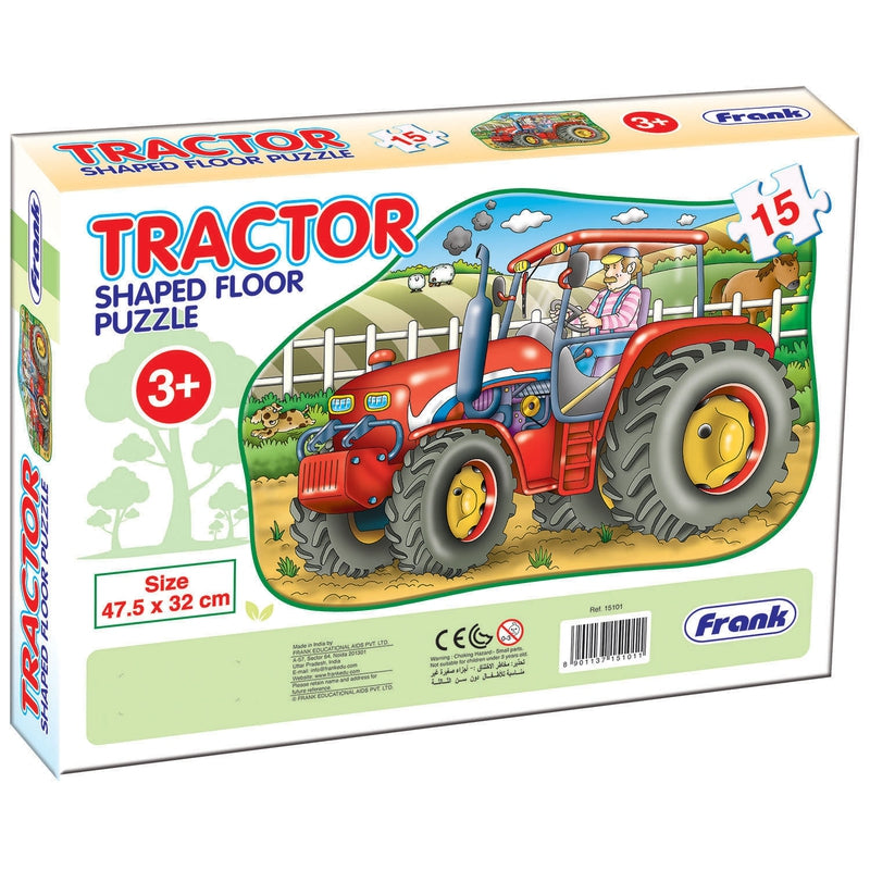 Tractor - 15 Pieces Shaped Floor Puzzle