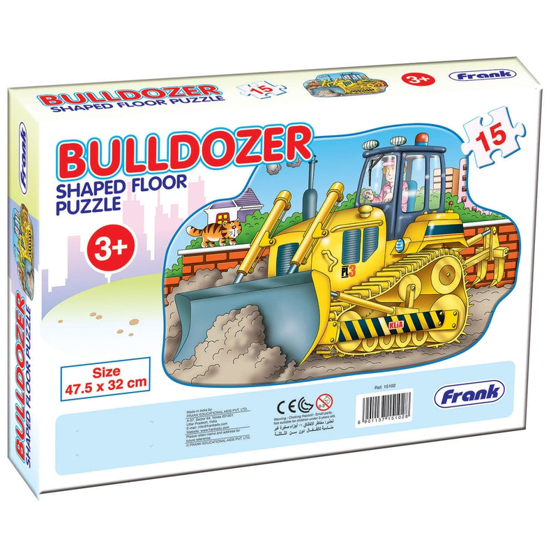 Bulldozer - 15 Pieces Shaped Floor Puzzle