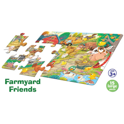 Farmyard Friends - 15 Pieces Floor Puzzle