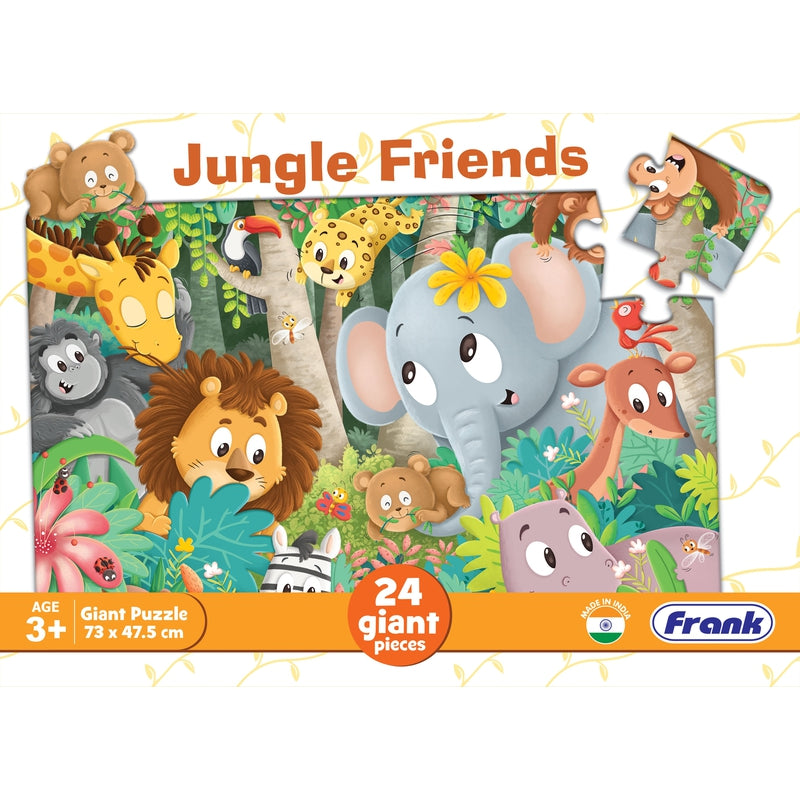Jungle Friends - 24 Pieces Giant Floor Puzzle