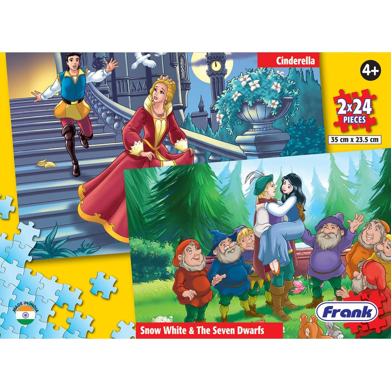 Cinderella and Snow White - A Set of 2 Puzzles - 24 Pieces Each