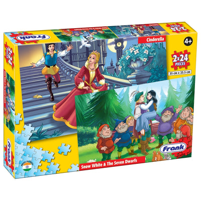 Cinderella and Snow White - A Set of 2 Puzzles - 24 Pieces Each