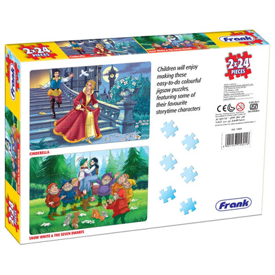 Cinderella and Snow White - A Set of 2 Puzzles - 24 Pieces Each