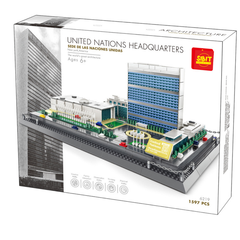 The  United Nations Headquarter Building Blocks Toy Set (1597 Pieces)