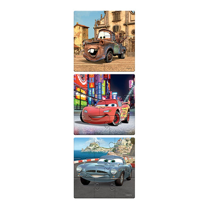 Cars - A Set of 3 First Puzzles - 4, 6 & 8 Pieces