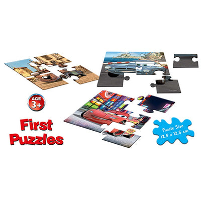 Cars - A Set of 3 First Puzzles - 4, 6 & 8 Pieces