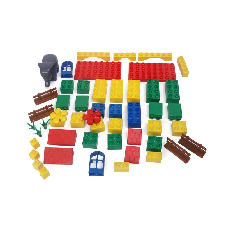Kinder Blocks Elephant Bucket Building Blocks Set 50 Pieces Years)