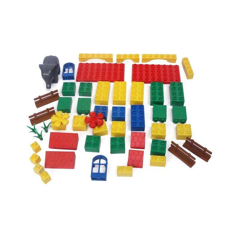 Kinder Blocks Elephant Bucket Set (Building Blocks) – 50 Pieces