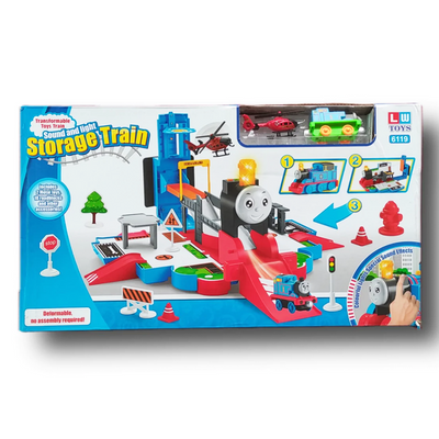 Storage Toy Train Set - Light and Sound