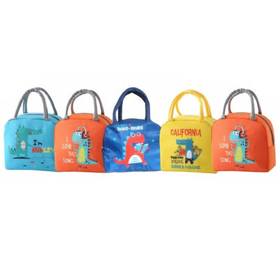 Cartoon Theme Insulated Thermal Lunch Box Bags - Assorted Colours