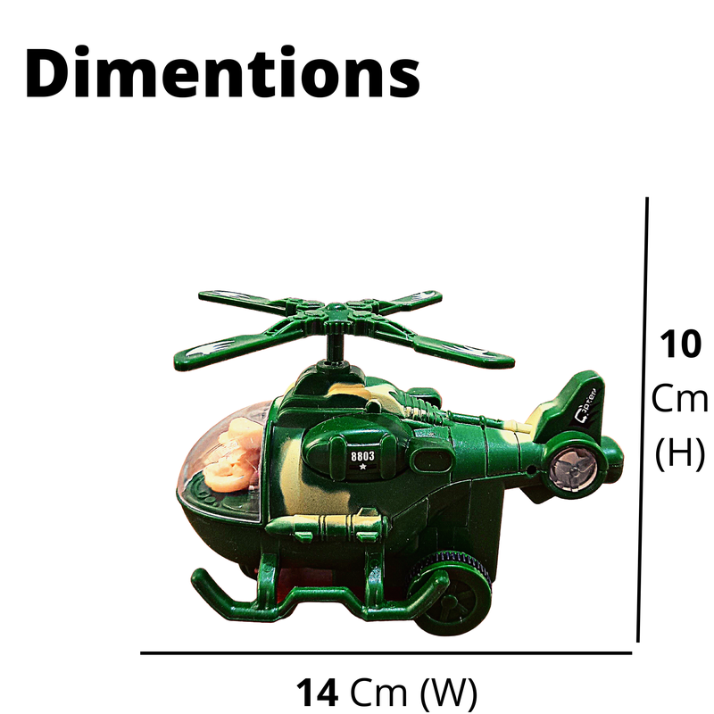 Friction Mini Pull Back Helicopter Toy for Kids