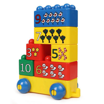 Bebe Learning Numbers Set No. 2 (Building Block and Educational Set) - 17 Pieces