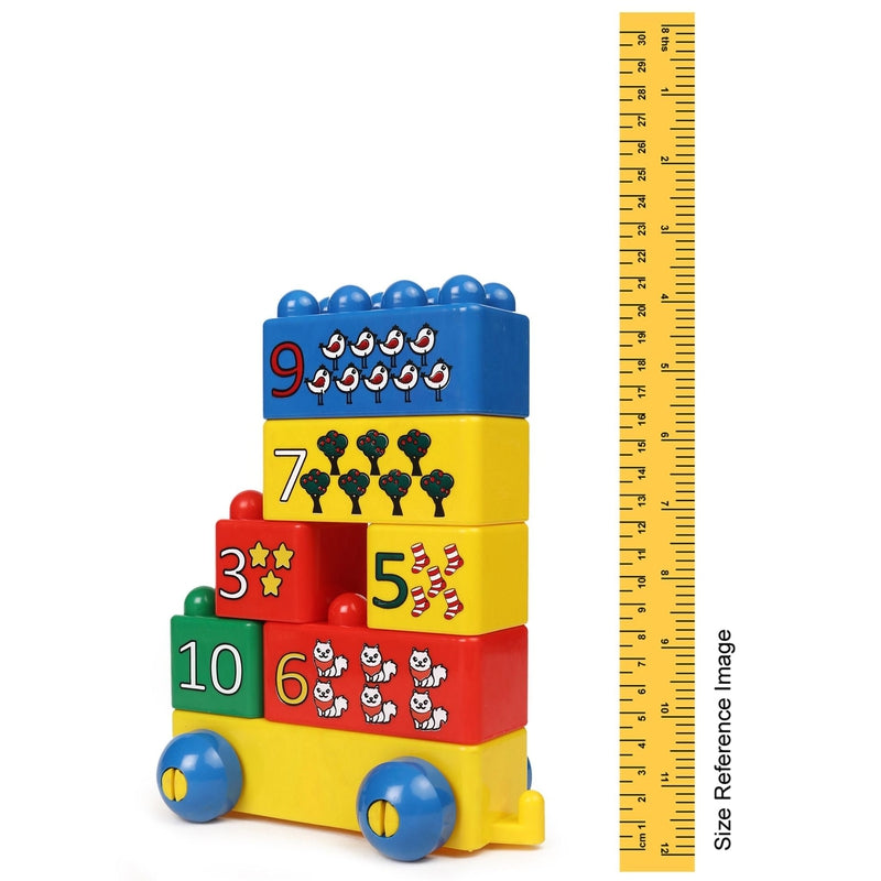 Bebe Learning Numbers Set No. 2 (Building Block and Educational Set) - 17 Pieces