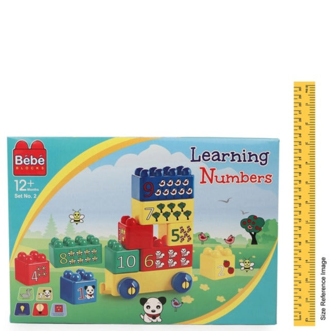 Bebe Learning Numbers Set No. 2 (Building Block and Educational Set) - 17 Pieces