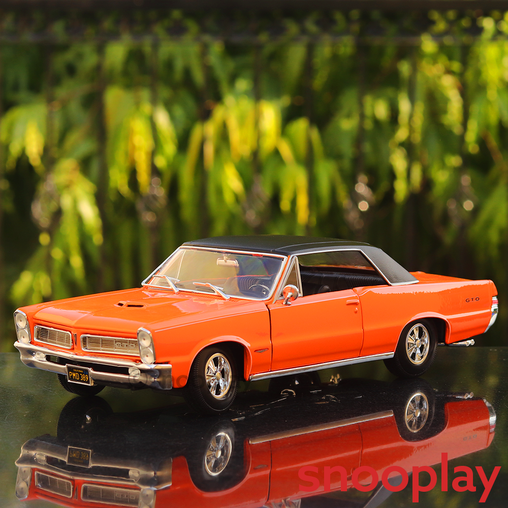 Licensed 1965 Pontiac GTO Diecast Car Model (1:18 Scale)